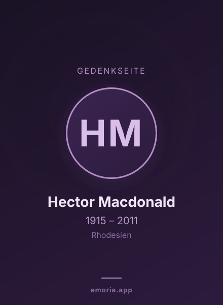 Gedenkportrait von Hector Macdonald