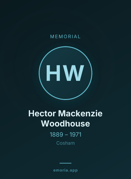 Memorial portrait of Hector Mackenzie Woodhouse