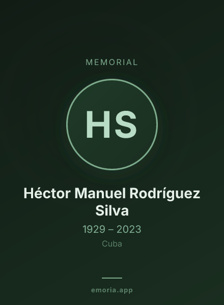 Memorial portrait of Héctor Manuel Rodríguez Silva