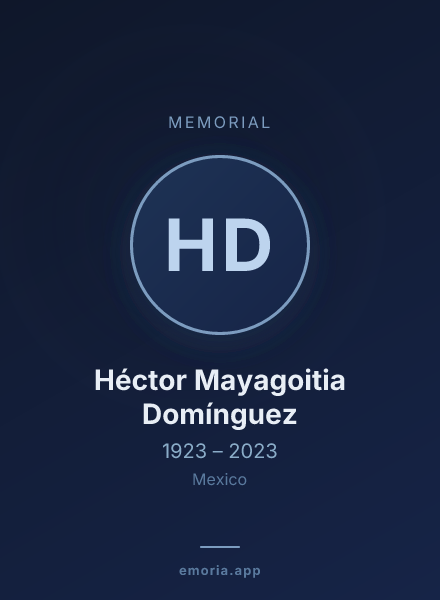 Memorial portrait of Héctor Mayagoitia Domínguez