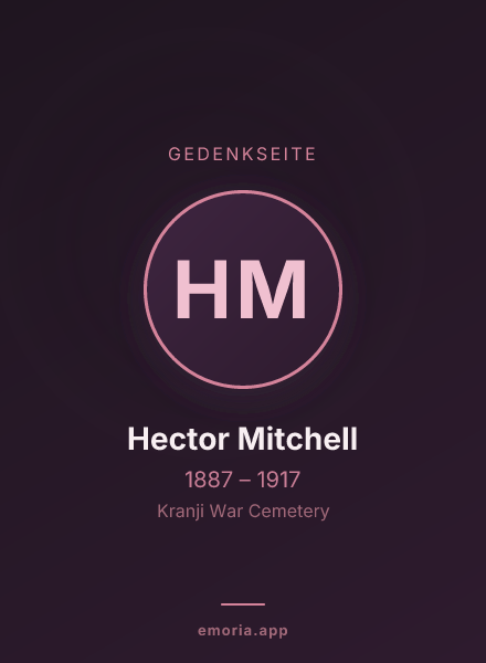 Gedenkportrait von Hector Mitchell