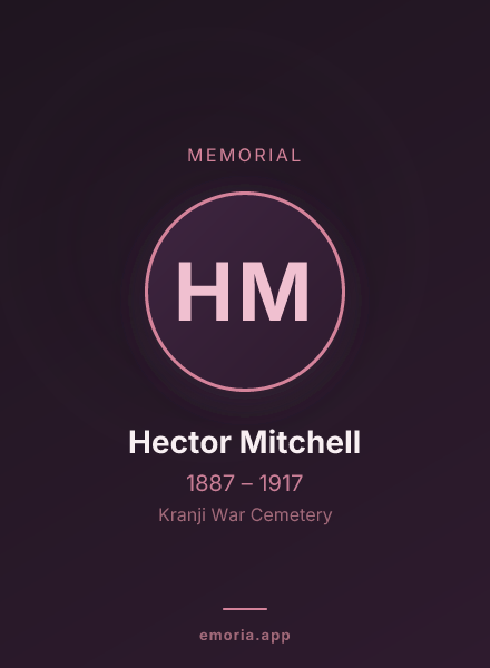Memorial portrait of Hector Mitchell