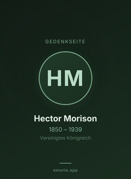 Gedenkportrait von Hector Morison