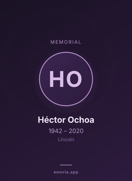 Memorial portrait of Héctor Ochoa