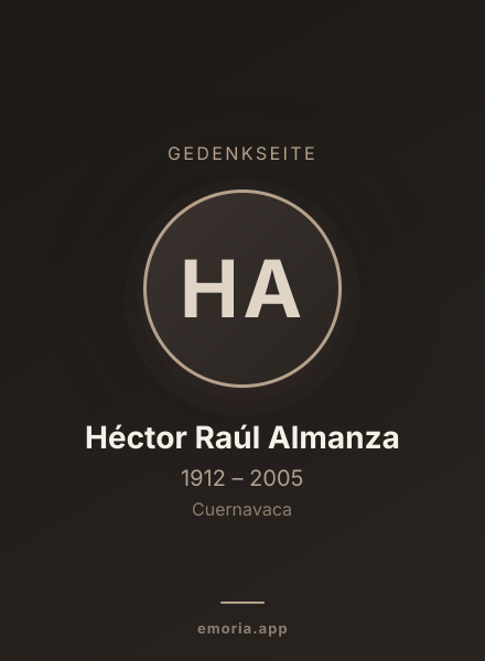 Gedenkportrait von Héctor Raúl Almanza
