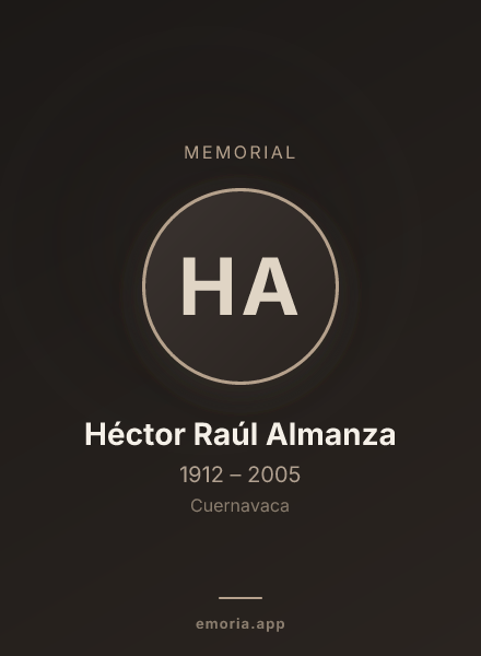 Memorial portrait of Héctor Raúl Almanza