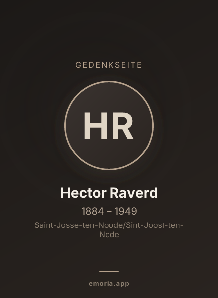 Gedenkportrait von Hector Raverd