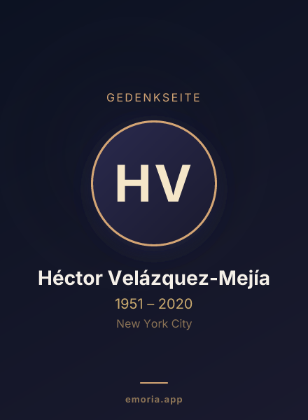 Gedenkportrait von Héctor Velázquez-Mejía