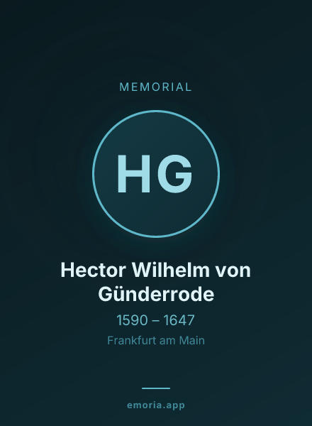 Memorial portrait of Hector Wilhelm von Günderrode