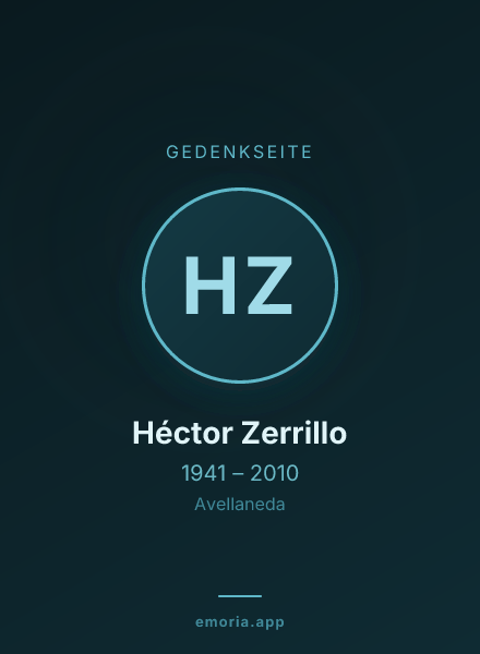 Gedenkportrait von Héctor Zerrillo