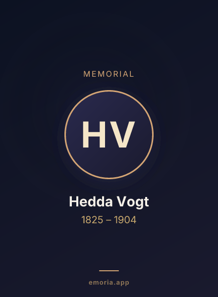 Memorial portrait of Hedda Vogt