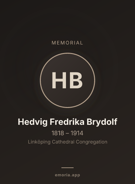 Memorial portrait of Hedvig Fredrika Brydolf