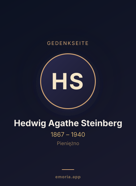 Gedenkportrait von Hedwig Agathe Steinberg