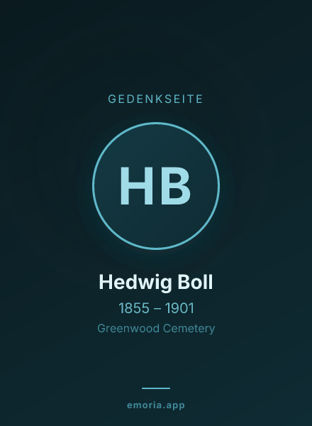 Gedenkportrait von Hedwig Boll