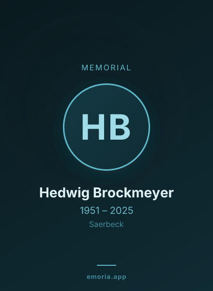 Memorial portrait of Hedwig Brockmeyer
