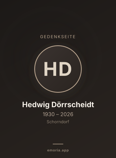 Gedenkportrait von Hedwig Dörrscheidt