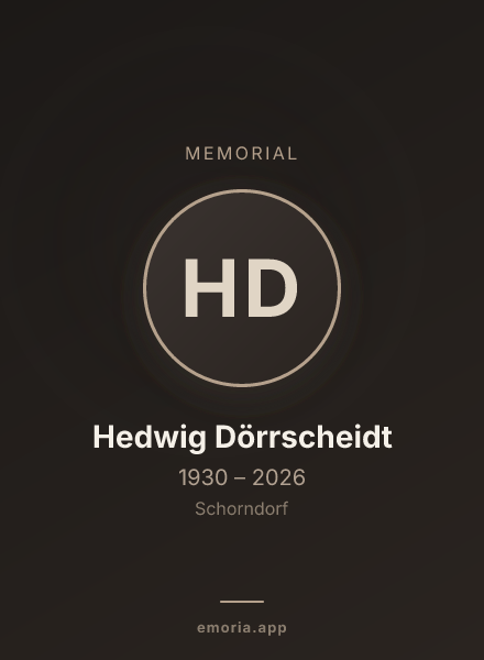 Memorial portrait of Hedwig Dörrscheidt