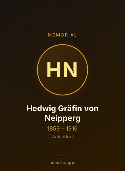 Memorial portrait of Hedwig Gräfin von Neipperg