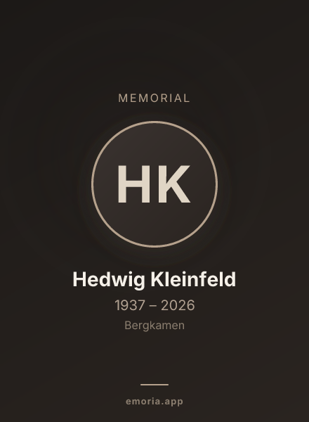 Memorial portrait of Hedwig Kleinfeld