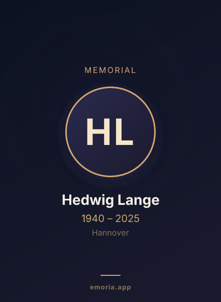 Memorial portrait of Hedwig Lange