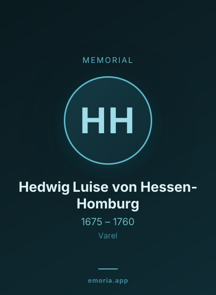Memorial portrait of Hedwig Luise von Hessen-Homburg