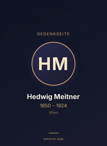 Gedenkportrait von Hedwig Meitner