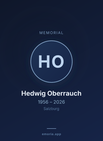 Memorial portrait of Hedwig Oberrauch