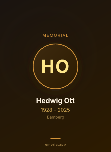 Memorial portrait of Hedwig Ott