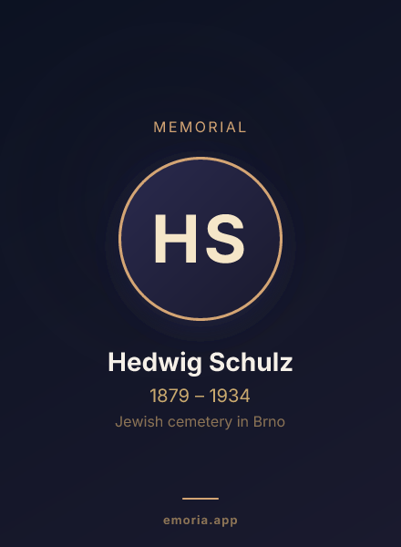 Memorial portrait of Hedwig Schulz