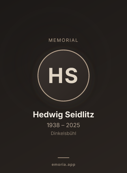 Memorial portrait of Hedwig Seidlitz
