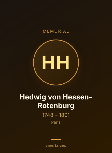 Memorial portrait of Hedwig von Hessen-Rotenburg