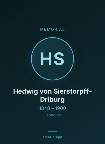 Memorial portrait of Hedwig von Sierstorpff-Driburg