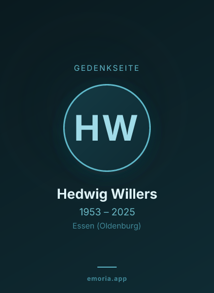 Gedenkportrait von Hedwig Willers