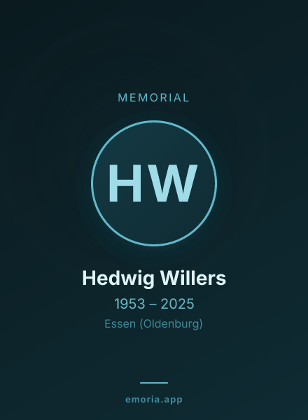 Memorial portrait of Hedwig Willers