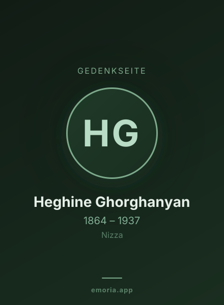 Gedenkportrait von Heghine Ghorghanyan