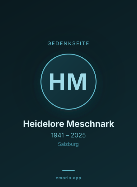 Gedenkportrait von Heidelore Meschnark