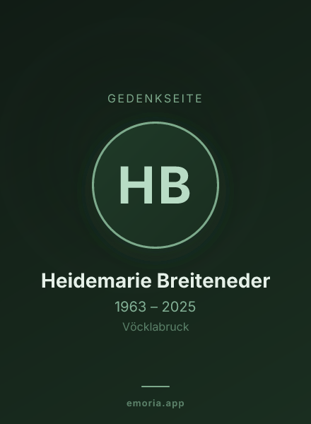 Gedenkportrait von Heidemarie Breiteneder