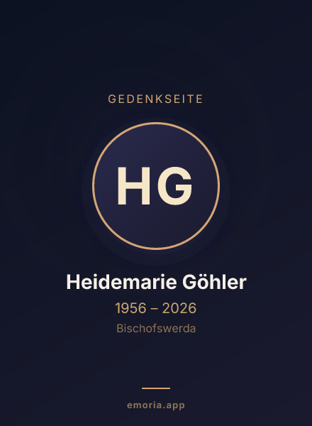 Gedenkportrait von Heidemarie Göhler