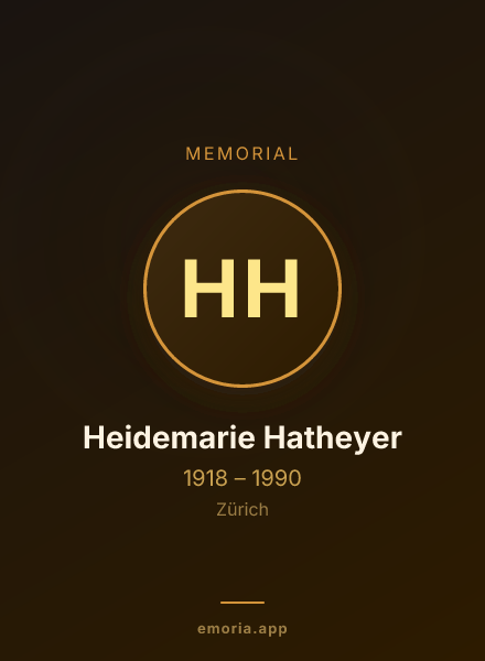 Memorial portrait of Heidemarie Hatheyer