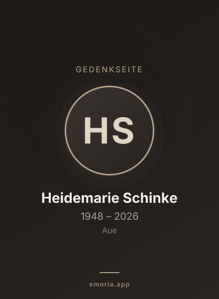 Gedenkportrait von Heidemarie Schinke
