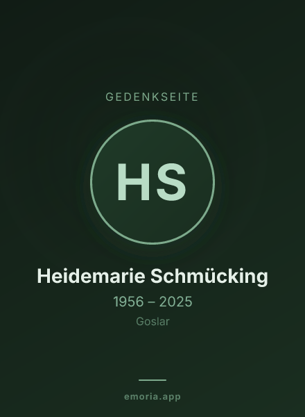 Gedenkportrait von Heidemarie Schmücking
