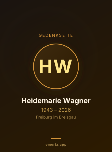 Gedenkportrait von Heidemarie Wagner