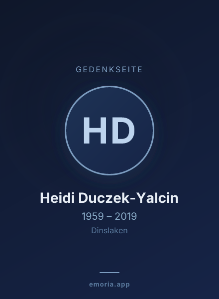 Gedenkportrait von Heidi Duczek-Yalcin