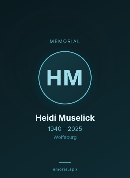 Memorial portrait of Heidi Muselick