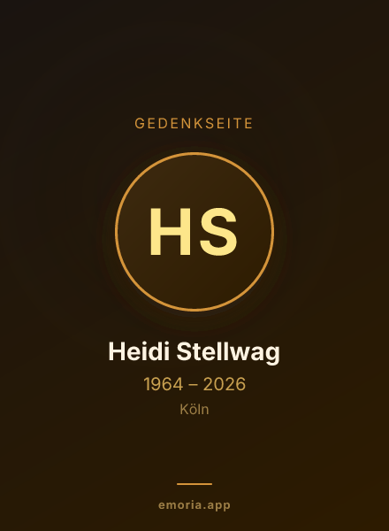 Gedenkportrait von Heidi Stellwag