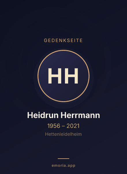 Gedenkportrait von Heidrun Herrmann