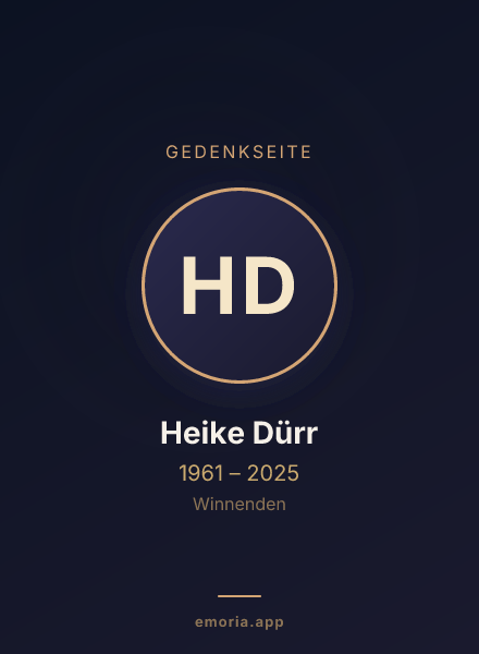 Gedenkportrait von Heike Dürr