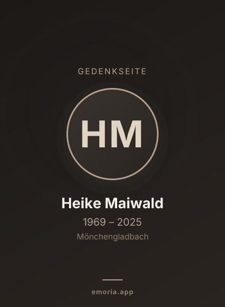 Gedenkportrait von Heike Maiwald