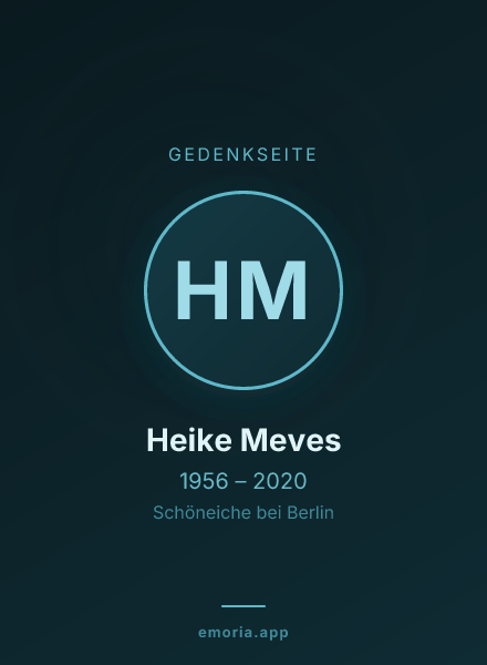 Gedenkportrait von Heike Meves