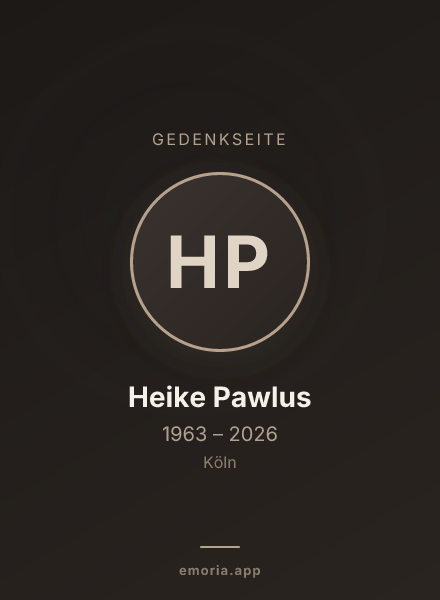 Gedenkportrait von Heike Pawlus